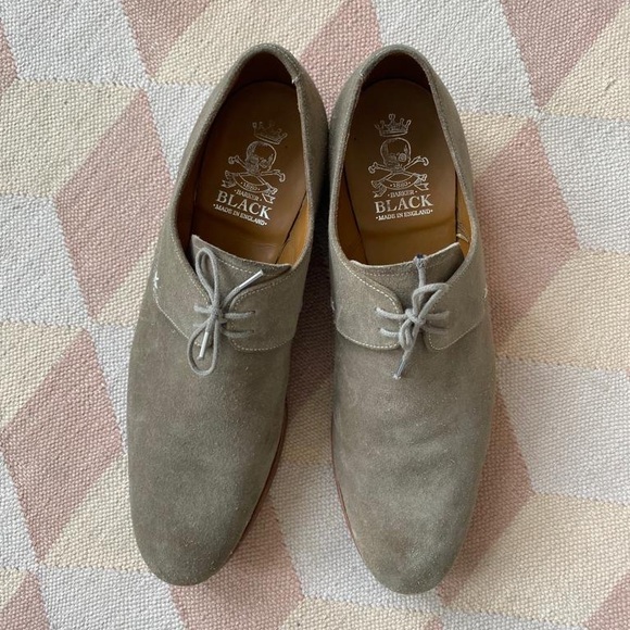 Barker Black Wallace Shoe in Tan Suede - Picture 3 of 5